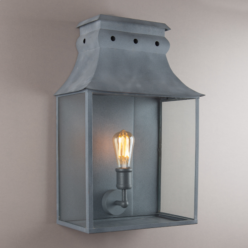 Aged zinc sales outdoor lighting