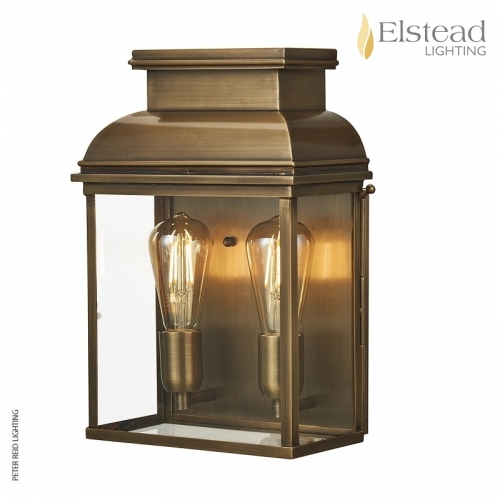 Old Bailey Brass Wall Lantern Large