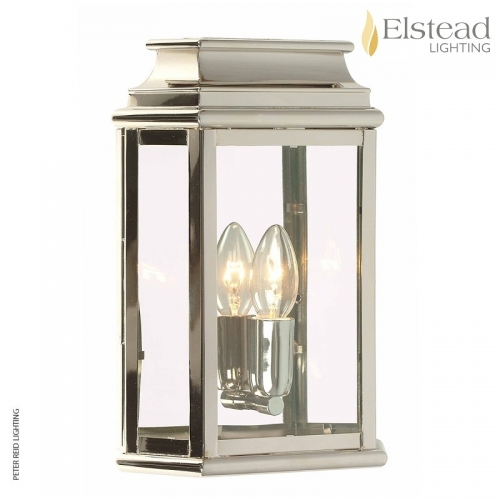 St Martins Polished Nickel Wall Lantern