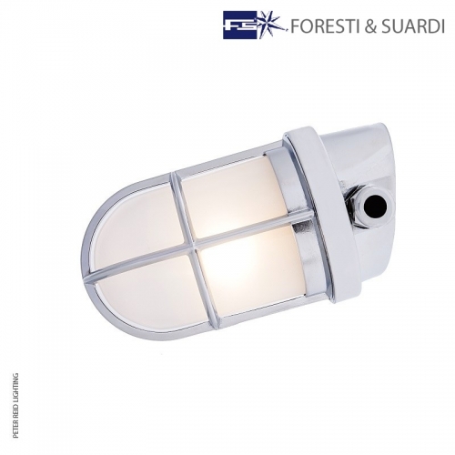Angled Wall Light With Guard 2297 by Foresti & Suardi