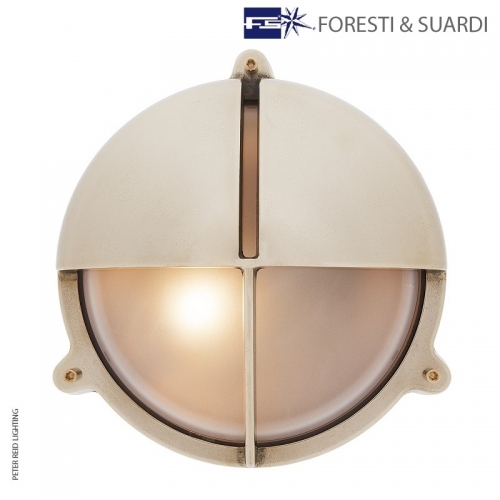 Round Bulkhead Light With Eyelid 2427 Large by Foresti & Suardi