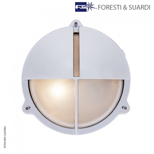 Round Bulkhead Light With Eyelid 2428 Medium by Foresti & Suardi