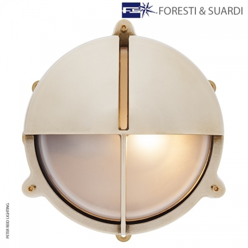 Round Eyelid Bulkhead Light With Legs 2429 Large by Foresti & Suardi