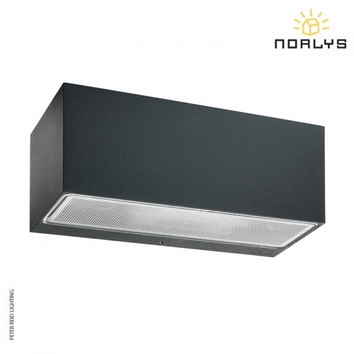 Asker Large Up/Down Wall Light Graphite by Norlys