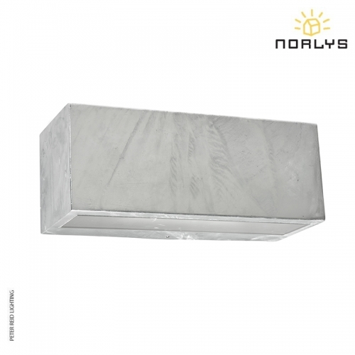 Asker Small Up/Down Wall Light Galvanized by Norlys