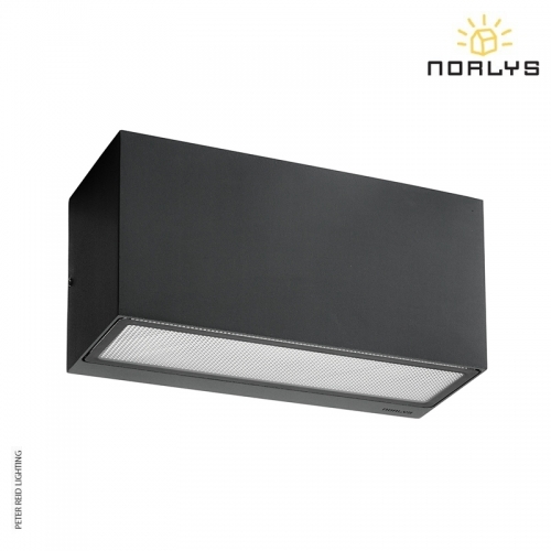 Asker Small Up/Down Wall Light Graphite by Norlys