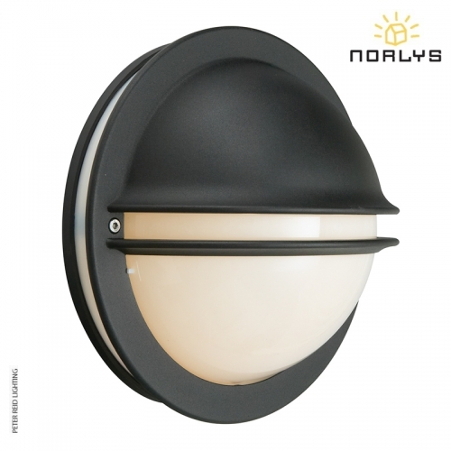 Berlin Black Bulkhead Light by Norlys