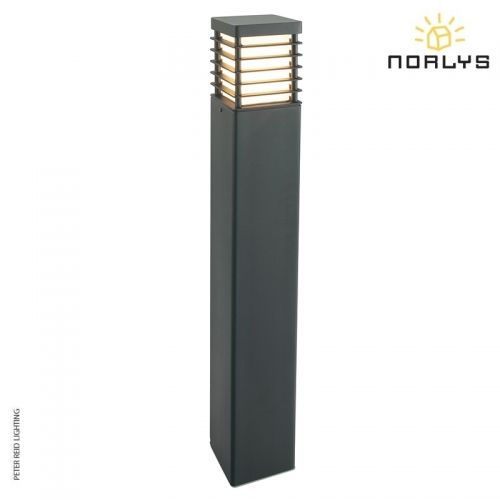 Halmstad Large Bollard Black by Norlys