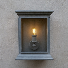 English Coach Lamp Weathered Zinc