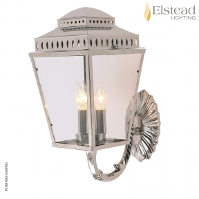 Mansion House Polished Nickel Wall Bracket Lantern