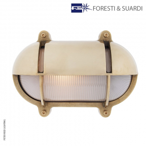 Oval Bulkhead Light With Eyelid 2435 Large by Foresti & Suardi