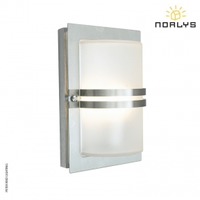 Basel Stainless Steel Frosted Glass by Norlys