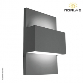 Geneve Graphite Up/Down Wall Light by Norlys