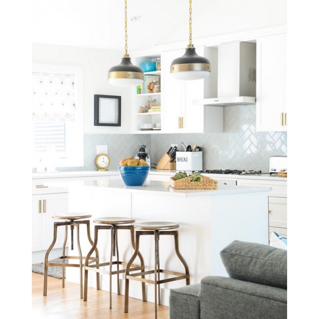 Cadence Pendant Antique Brass Matt Black Interior Gallery Cadence Pendant Antique Brass Matt Black
